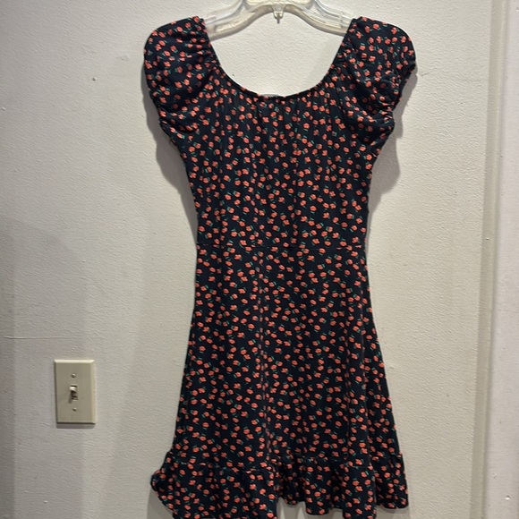 Derek Heart black Dress with Floral Accents - Picture 4 of 4